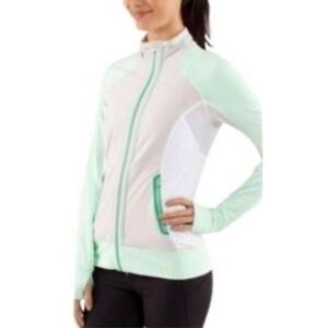Lululemon Mint and White Running Jacket